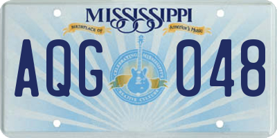 MS license plate AQG048