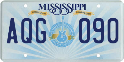 MS license plate AQG090
