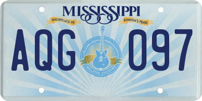 MS license plate AQG097