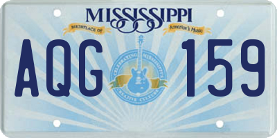 MS license plate AQG159