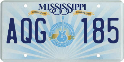 MS license plate AQG185