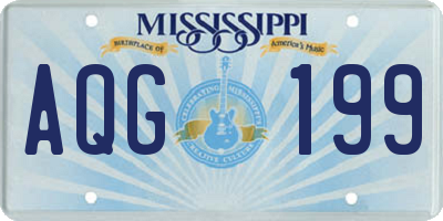 MS license plate AQG199