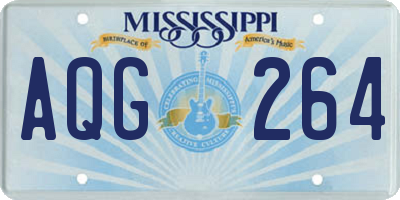 MS license plate AQG264