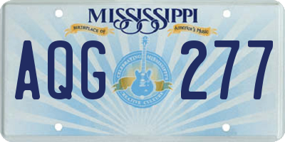 MS license plate AQG277
