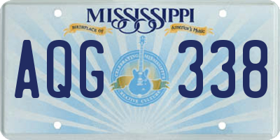 MS license plate AQG338