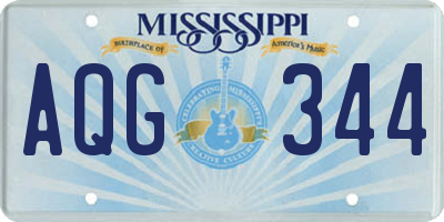 MS license plate AQG344