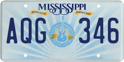 MS license plate AQG346