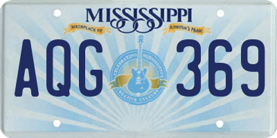 MS license plate AQG369