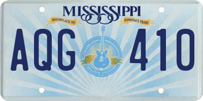 MS license plate AQG410