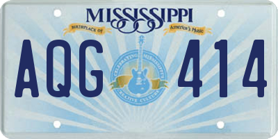 MS license plate AQG414