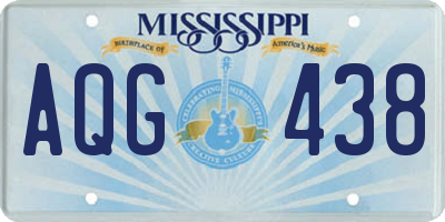 MS license plate AQG438