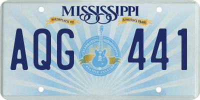 MS license plate AQG441