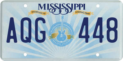 MS license plate AQG448