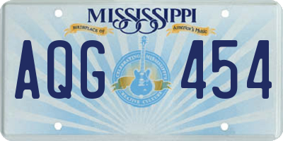 MS license plate AQG454