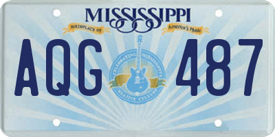 MS license plate AQG487
