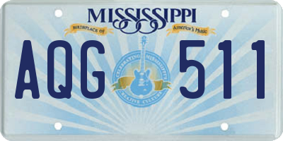 MS license plate AQG511