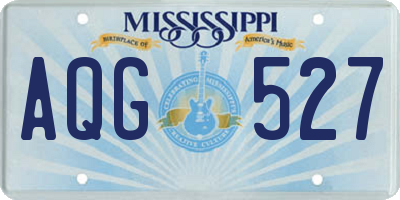 MS license plate AQG527