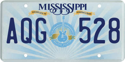 MS license plate AQG528