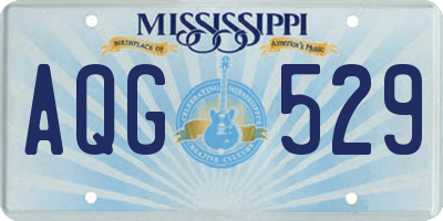 MS license plate AQG529