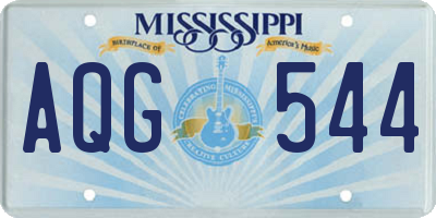 MS license plate AQG544