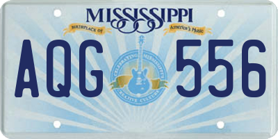 MS license plate AQG556