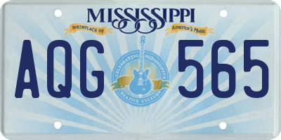 MS license plate AQG565
