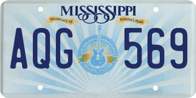MS license plate AQG569