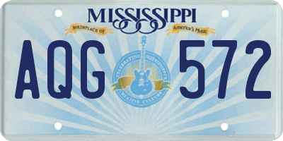 MS license plate AQG572