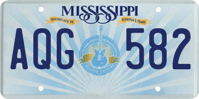 MS license plate AQG582