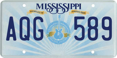 MS license plate AQG589