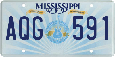 MS license plate AQG591