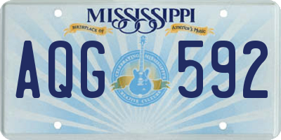 MS license plate AQG592