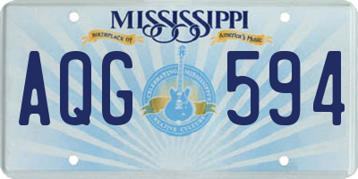 MS license plate AQG594