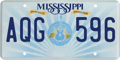 MS license plate AQG596