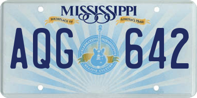 MS license plate AQG642