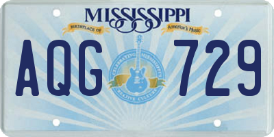 MS license plate AQG729