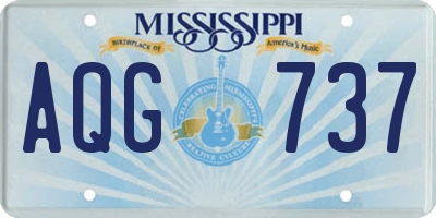 MS license plate AQG737