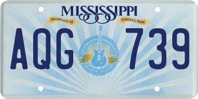 MS license plate AQG739