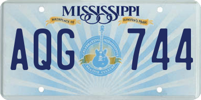 MS license plate AQG744