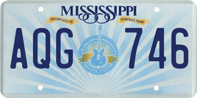 MS license plate AQG746