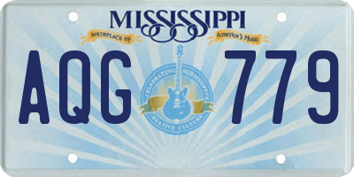MS license plate AQG779