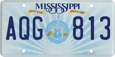 MS license plate AQG813