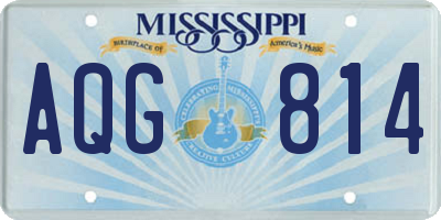 MS license plate AQG814