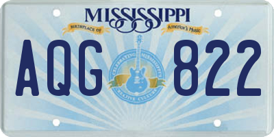 MS license plate AQG822