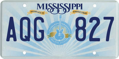 MS license plate AQG827