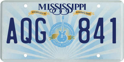 MS license plate AQG841