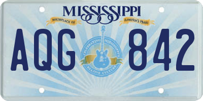 MS license plate AQG842