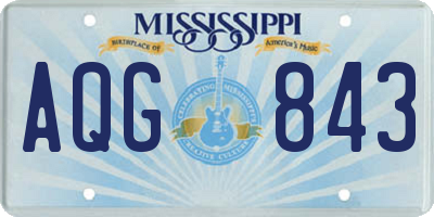 MS license plate AQG843