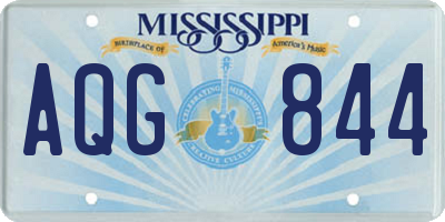 MS license plate AQG844