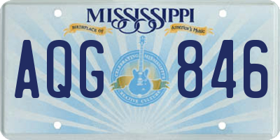 MS license plate AQG846